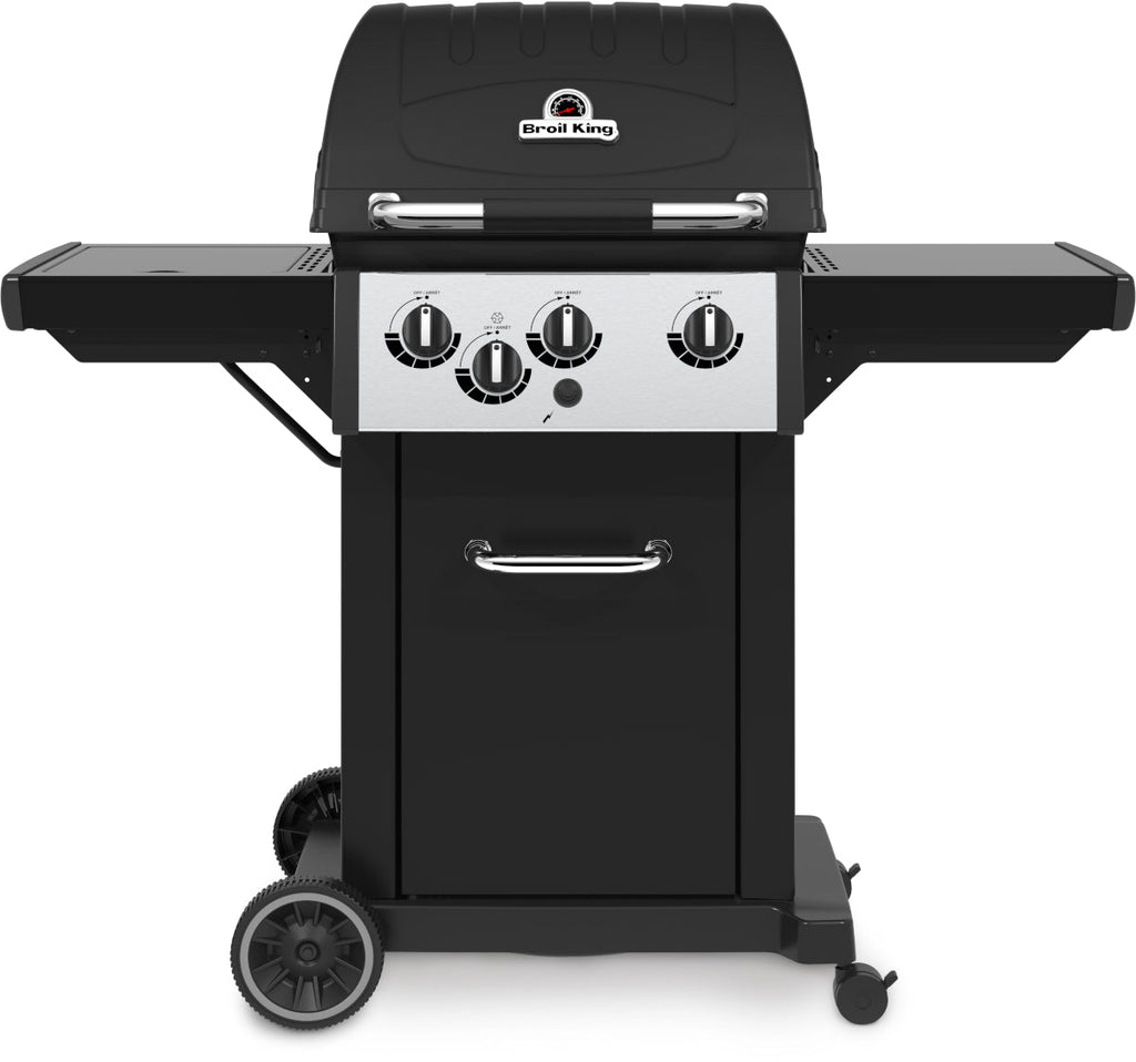 Broil King Royal 340 + Side Burner (steel shelves) BritishGrill