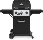 Broil King Royal 340 + Side Burner (steel shelves) BritishGrill