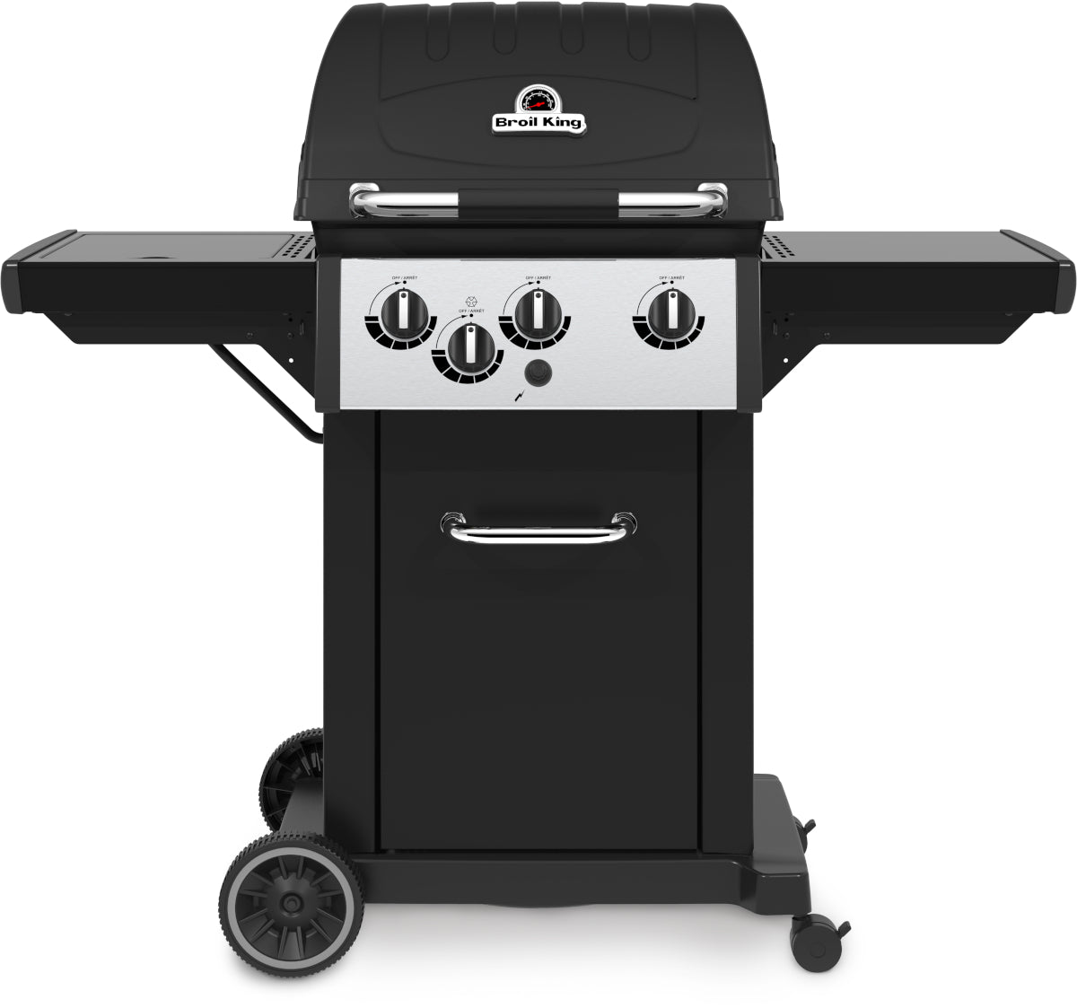 Broil King Royal 340 + Side Burner (steel shelves) BritishGrill