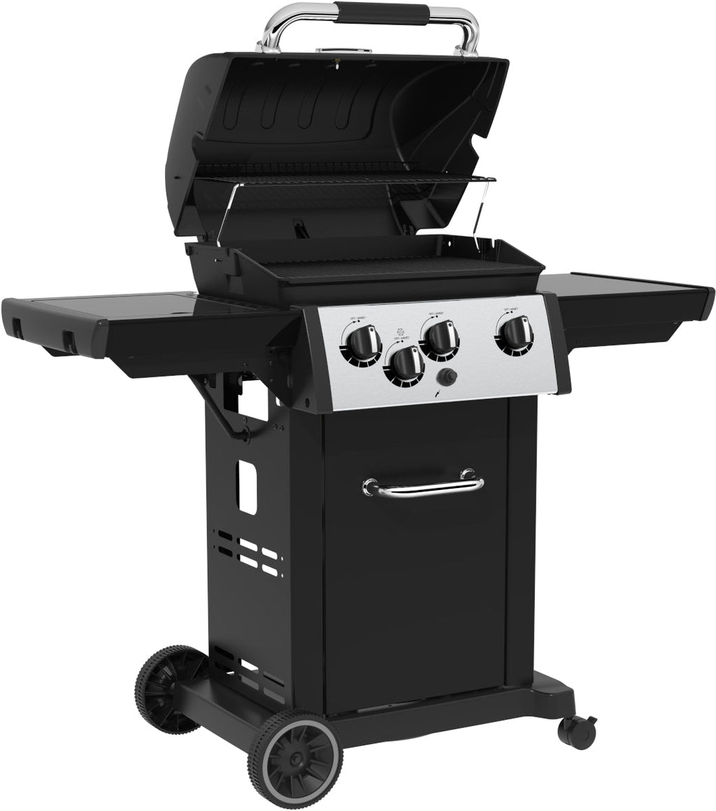 Broil King Royal 340 + Side Burner (steel shelves) BritishGrill