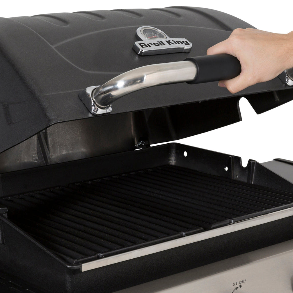 Broil King Royal 340 + Side Burner (steel shelves) BritishGrill