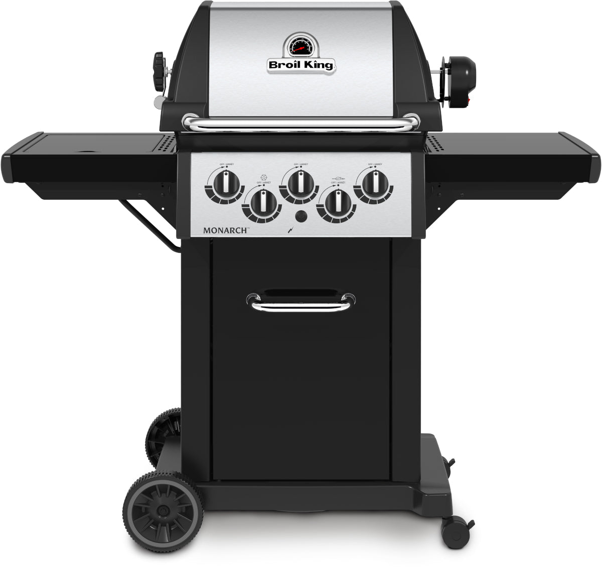 Broil King Monarch 390 - As 340 + Rear Burner & Rotisserie Kit BritishGrill