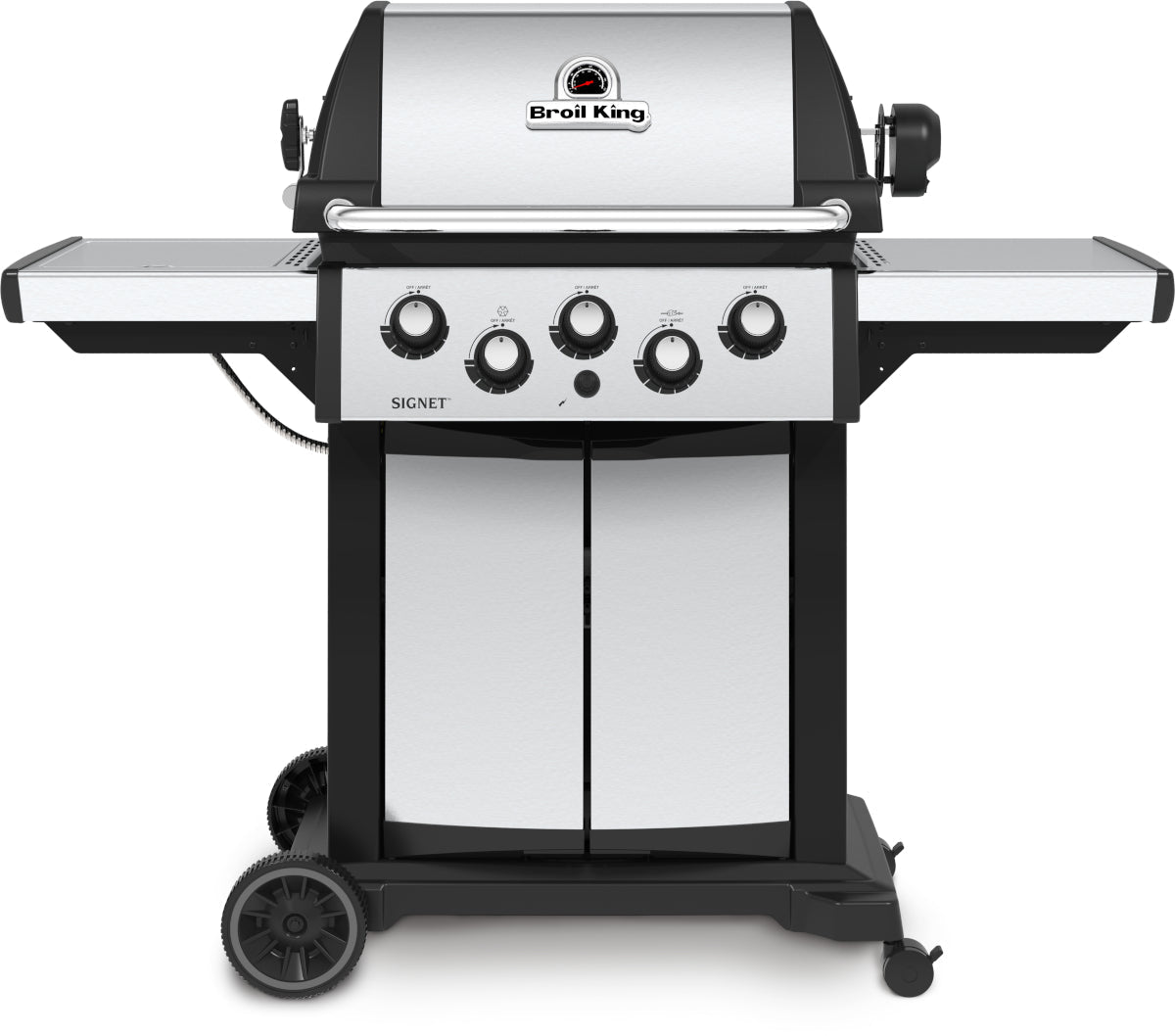 Broil King Signet 390 - As 340 + Rear Burner & Rotisserie Kit BritishGrill