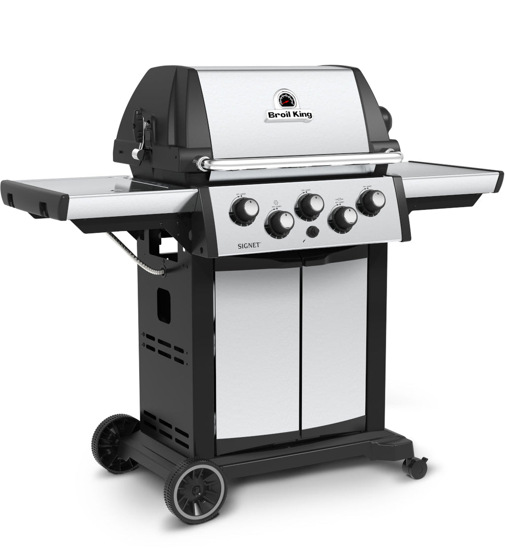 Broil King Signet 390 - As 340 + Rear Burner & Rotisserie Kit BritishGrill