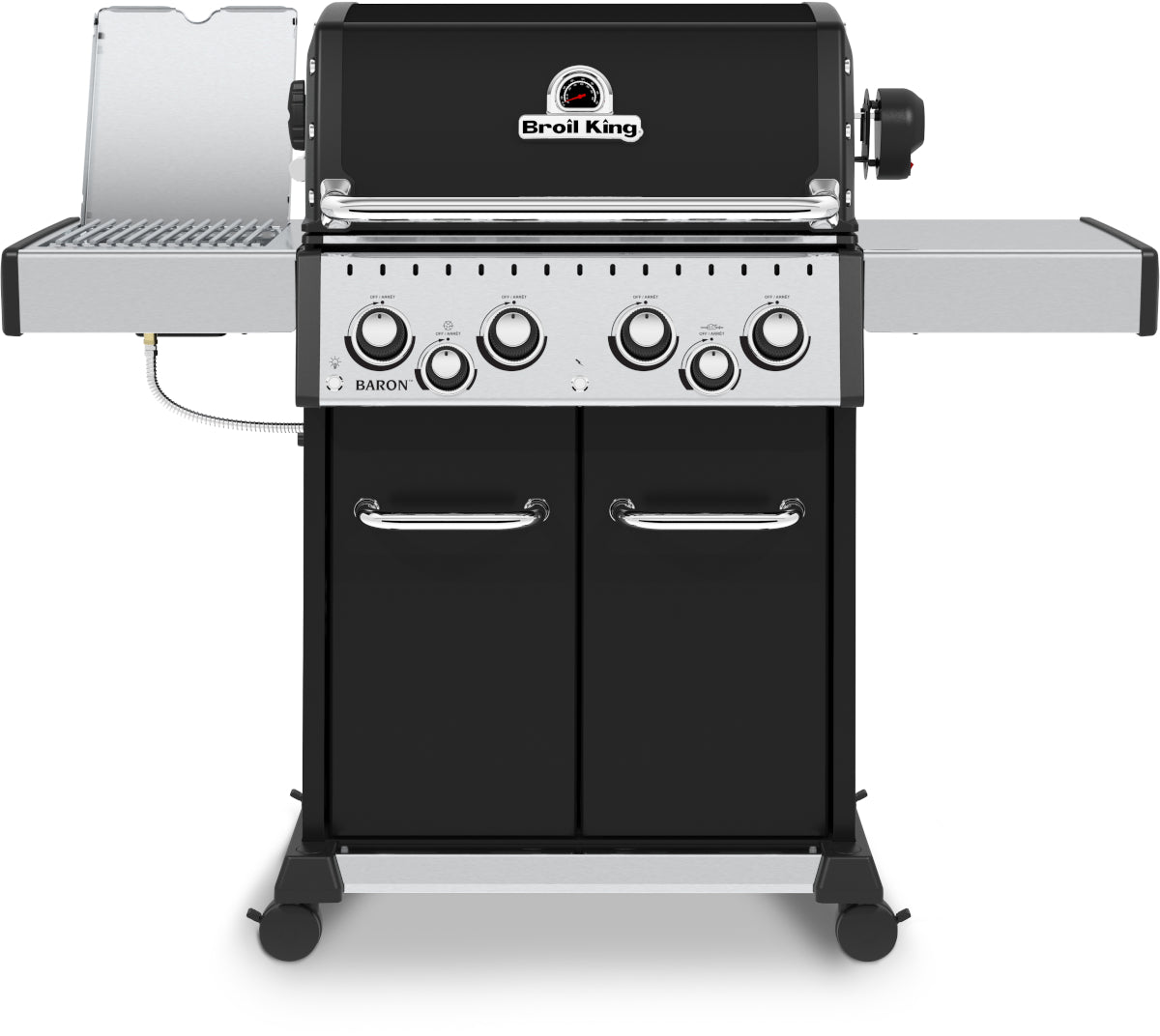 Broil King Baron 490 IR - 4 main burners + Side/Rear Burners & Rotis BritishGrill