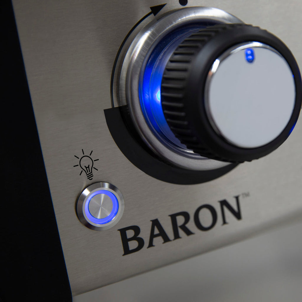 Broil King Baron 490 IR - 4 main burners + Side/Rear Burners & Rotis BritishGrill