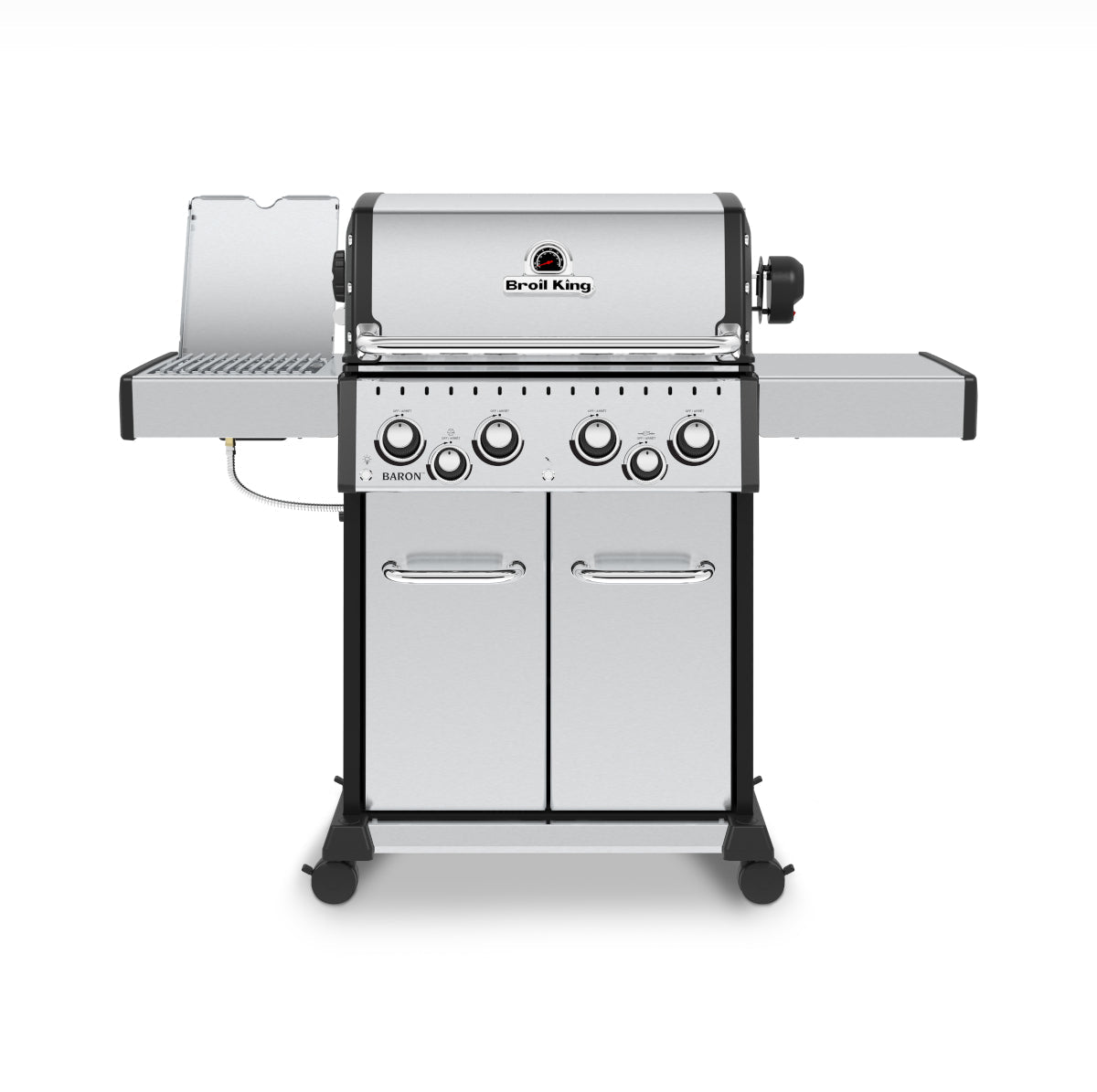 Broil King Baron S 490 IR - 4 Main burners + IR Side Burner, R/Burner & Rotis BritishGrill
