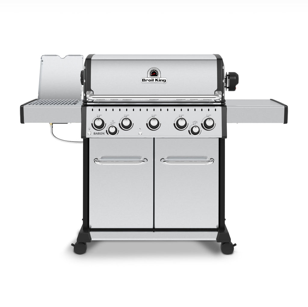 Broil King Baron S 590 IR - 5 Main burners + IR Side Burner, R/Burner & Rotis BritishGrill
