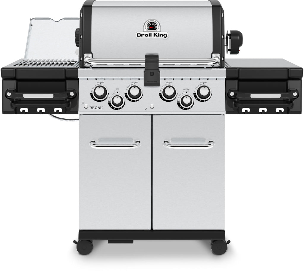 Broil King Regal S490 PRO IR - 4 main burners + IR Side Burner, R/Burner & Rotis BritishGrill