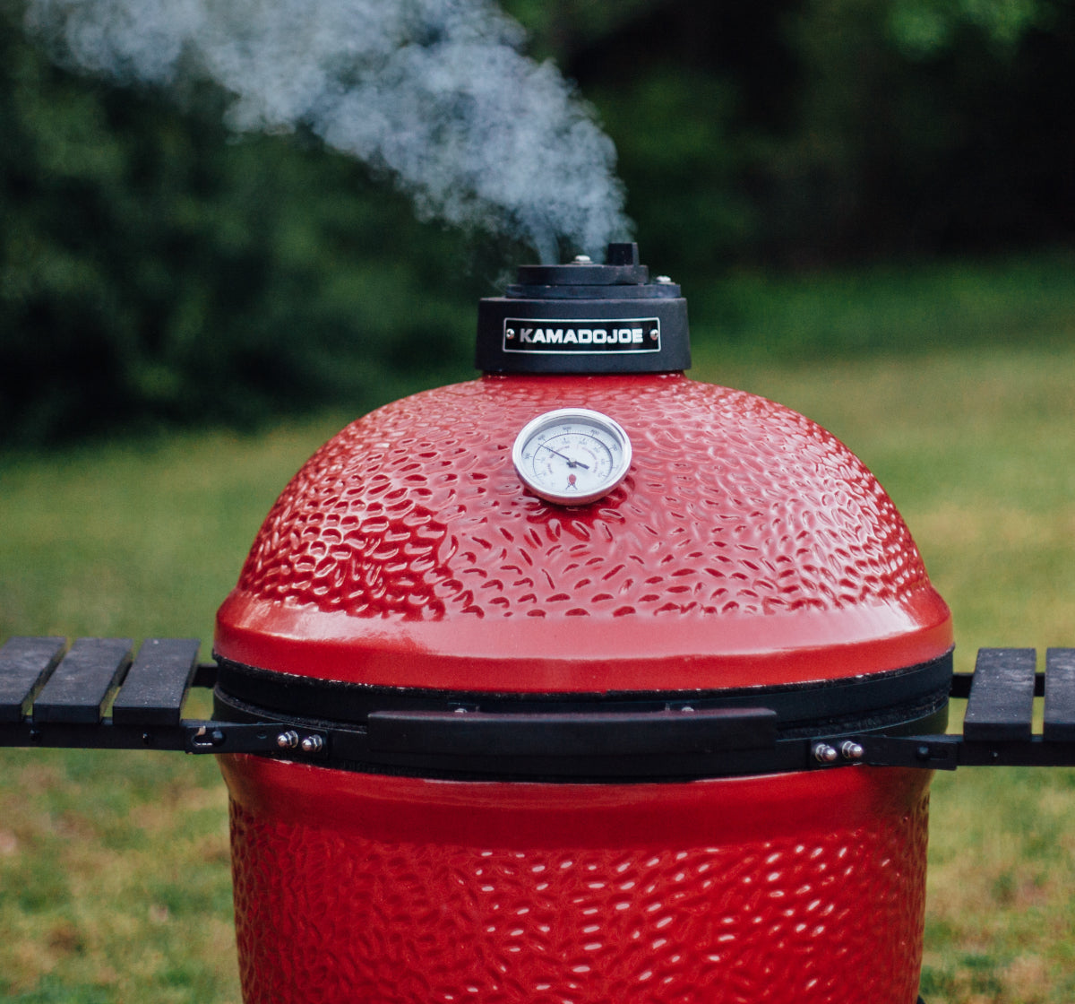 Kamado Joe® Classic I 18 inch Charcoal Grill in Blaze Red Amsterdam Style