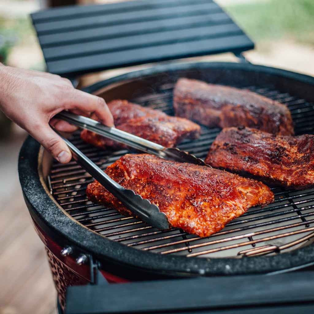 Kamado Joe® Classic I 18 inch Charcoal Grill in Blaze Red Amsterdam Style