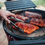 Kamado Joe® Classic I 18 inch Charcoal Grill in Blaze Red Amsterdam Style