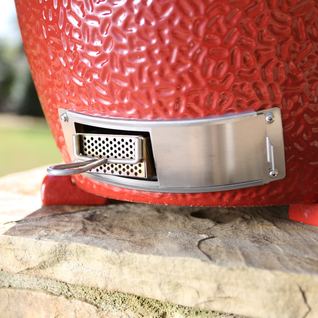 Kamado Joe® Classic II Stand Alone 18 inch Charcoal Grill in Blaze Red Amsterdam Style