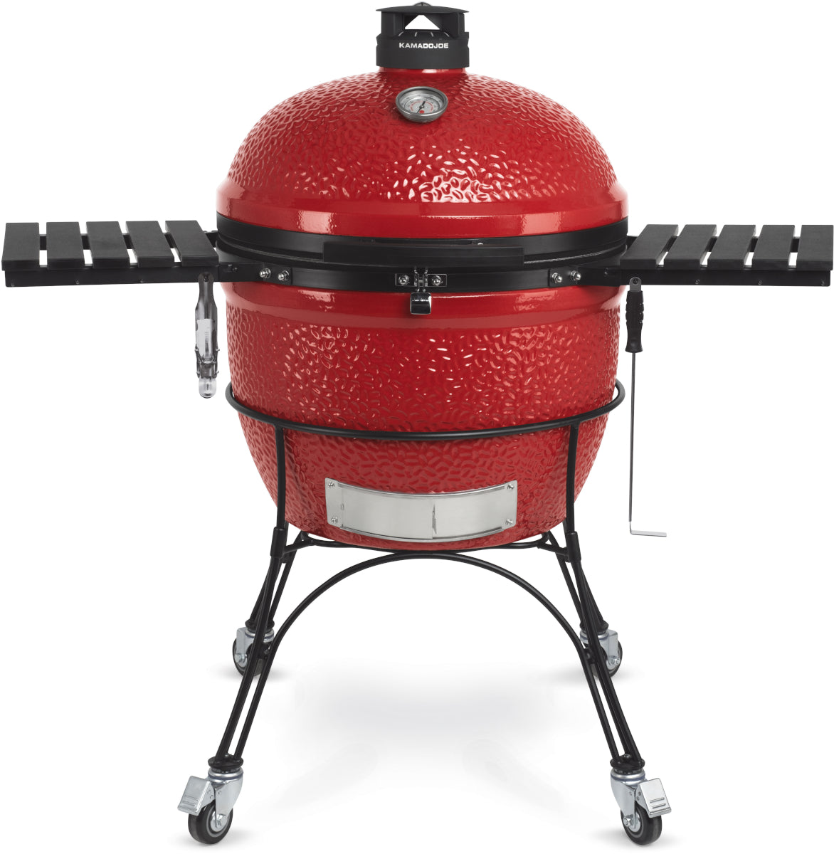 Kamado Joe® Big Joe II 24 inch Charcoal Grill in Blaze Red Amsterdam Style