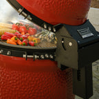 Kamado Joe® Big Joe II Stand Alone 24 inch Charcoal Grill in Blaze Red Amsterdam Style