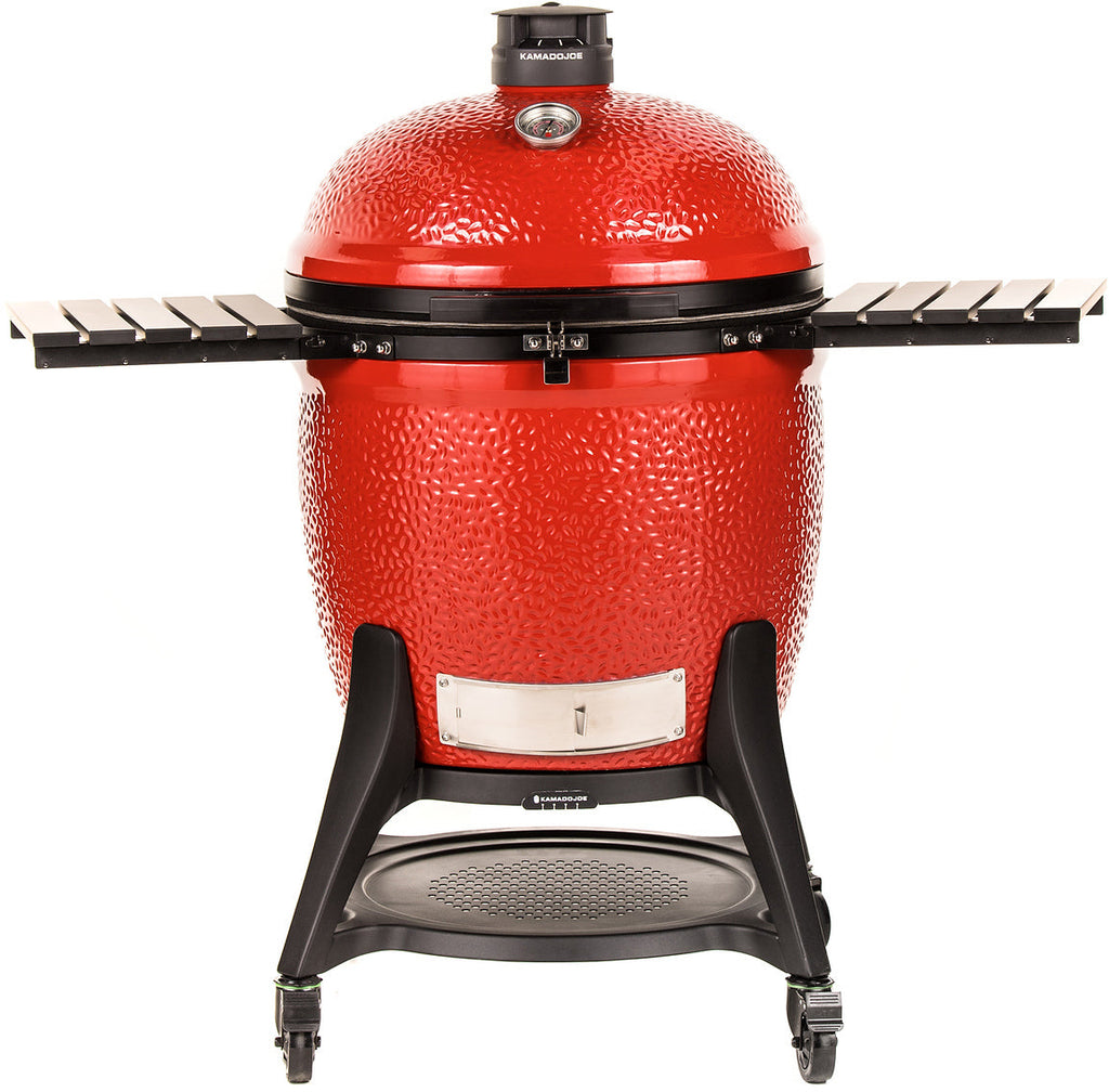 Kamado Joe® Big Joe III 24 inch Charcoal Grill in Blaze Red Amsterdam Style
