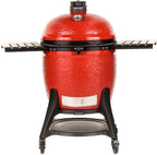 Kamado Joe® Big Joe III 24 inch Charcoal Grill in Blaze Red Amsterdam Style
