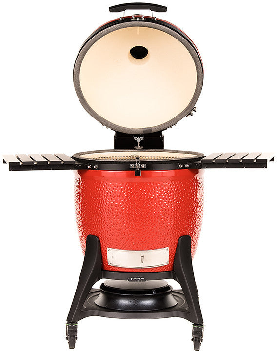 Kamado Joe® Big Joe III 24 inch Charcoal Grill in Blaze Red Amsterdam Style