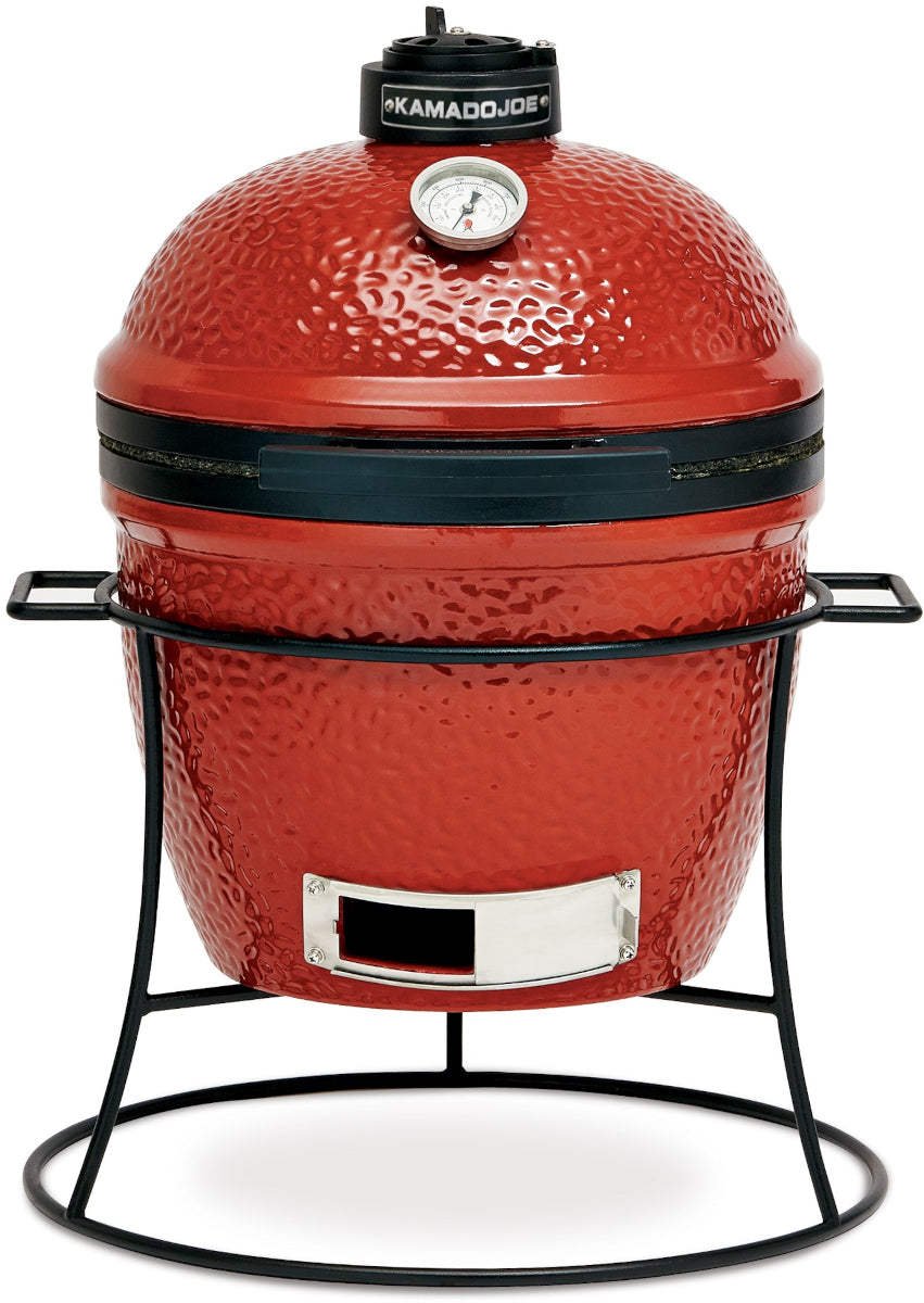 Kamado Joe Jr.® 13.5 inch Charcoal Grill in Blaze Red Amsterdam Style