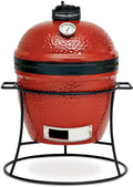 Kamado Joe Jr.® 13.5 inch Charcoal Grill in Blaze Red Amsterdam Style