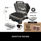 Ninja OG850UK Woodfire XL Electric BBQ Grill & Smoker - Black/Grey Amsterdam Style