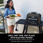 Ninja OG850UK Woodfire XL Electric BBQ Grill & Smoker - Black/Grey Amsterdam Style