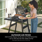 Ninja OG850UK Woodfire XL Electric BBQ Grill & Smoker - Black/Grey Amsterdam Style