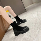Camila Suede Platform Boots Amsterdam Style