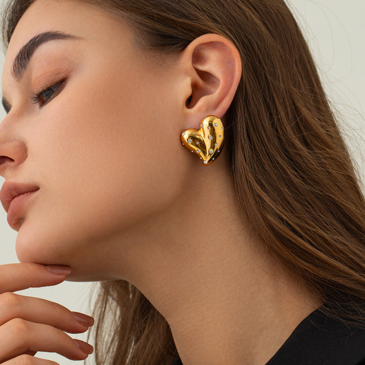 Twinkling Heart Earrings Amsterdam Style
