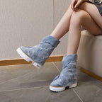 Kiara Denim Boots Amsterdam Style