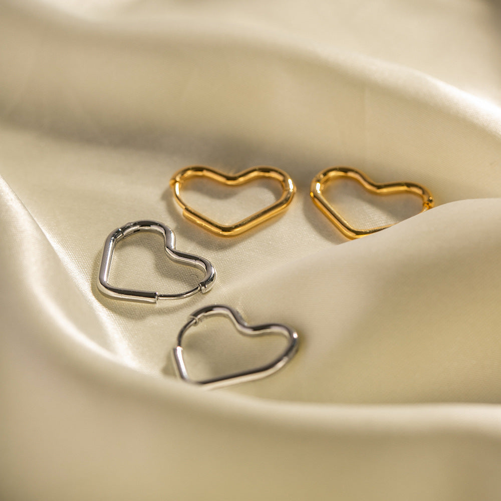 Heart Contour Earrings Winsleyco