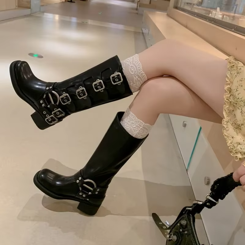 Midnight Marauder High Boots Amsterdam Style