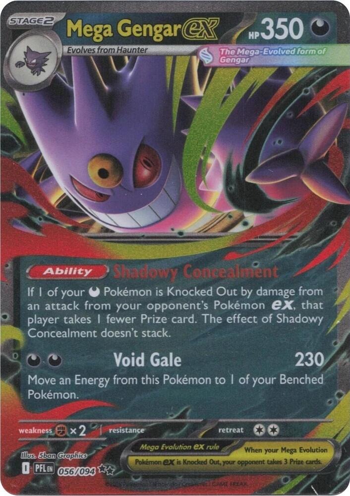 Mega Gengar ex - ME02: Phantasmal Flames (PFL) Tcgsplaye