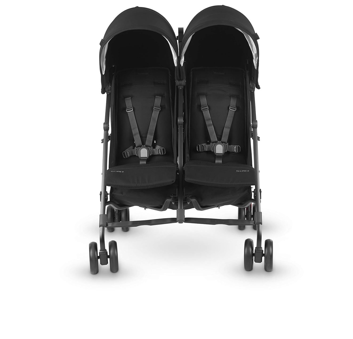 Uppababy G-Link 2 Double Stroller, Jake (Black/Carbon) STRL