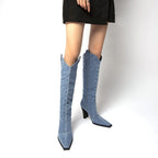 Oklahoma Denim High Boots Amsterdam Style