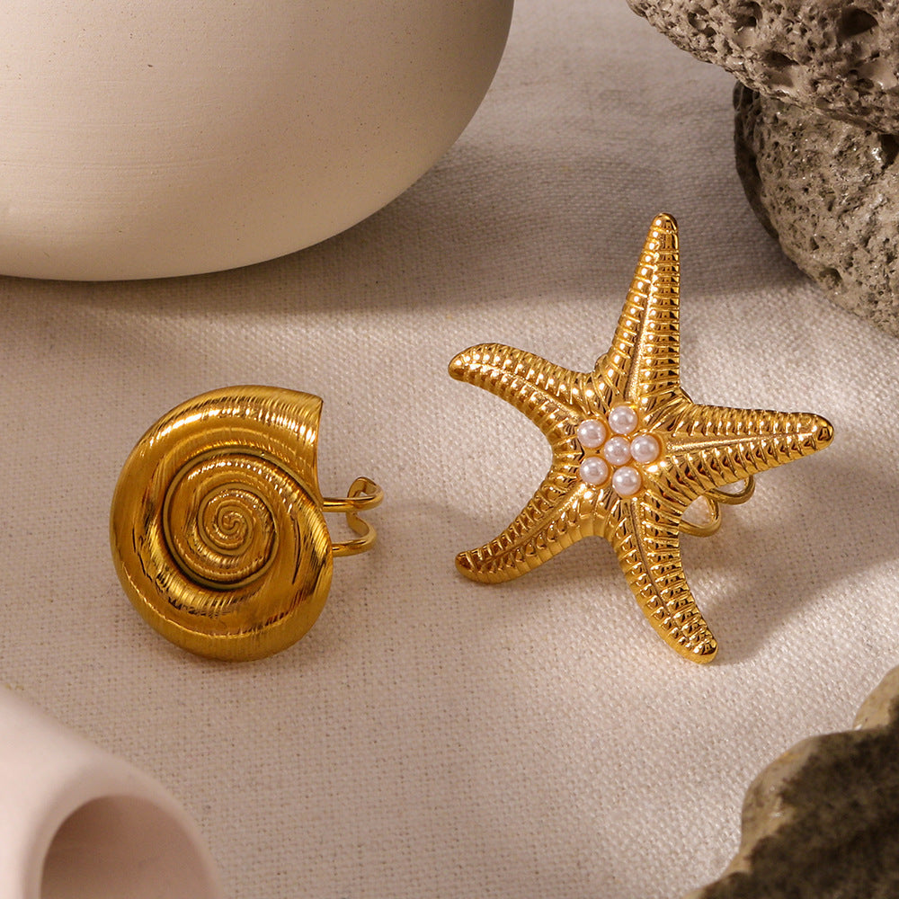 Aurelia Starfish Ring Amsterdam Style