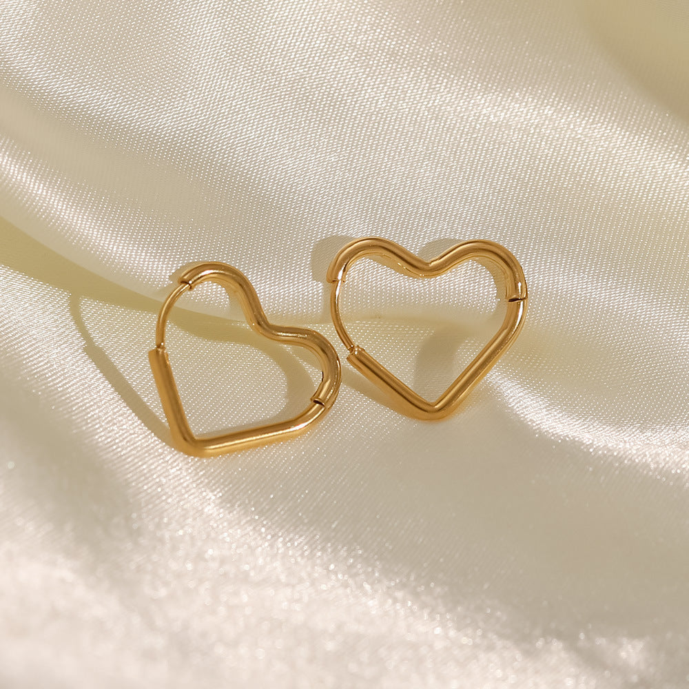 Heart Contour Earrings Winsleyco