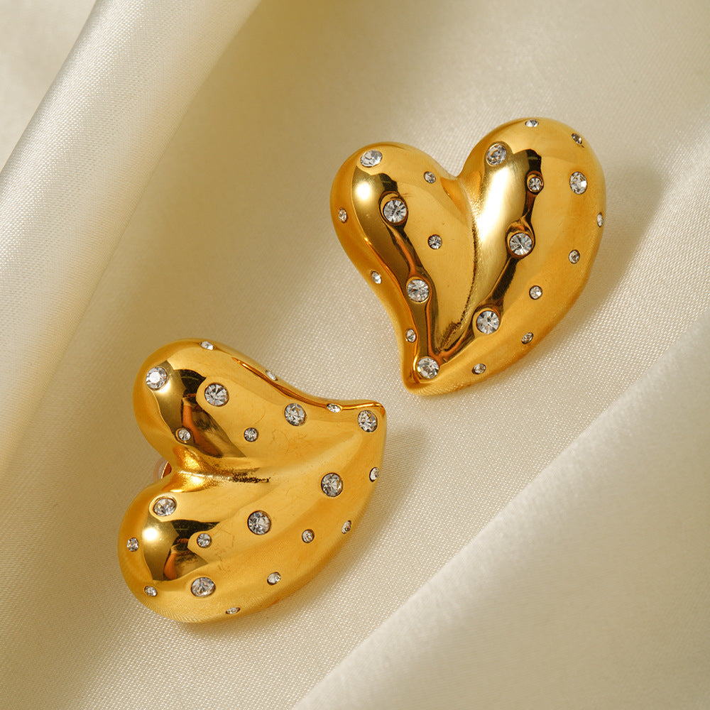 Twinkling Heart Earrings Amsterdam Style