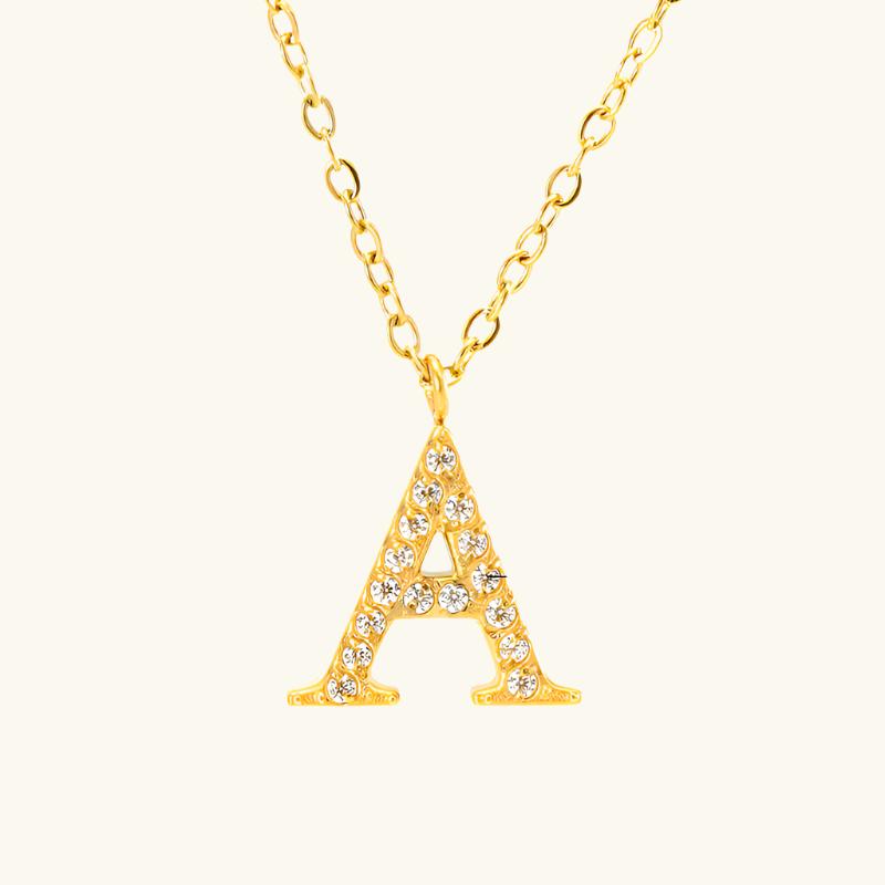 Dainty Letter Necklace Winsleyco