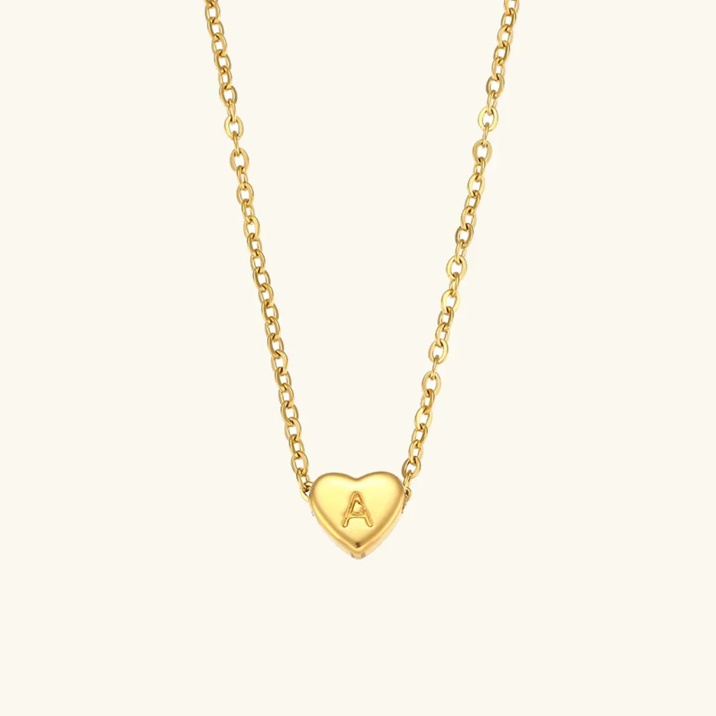 Heart Muse Initial Necklace Winsleyco