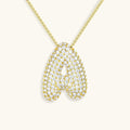 Diamond Initial Bubble Necklace Winsleyco