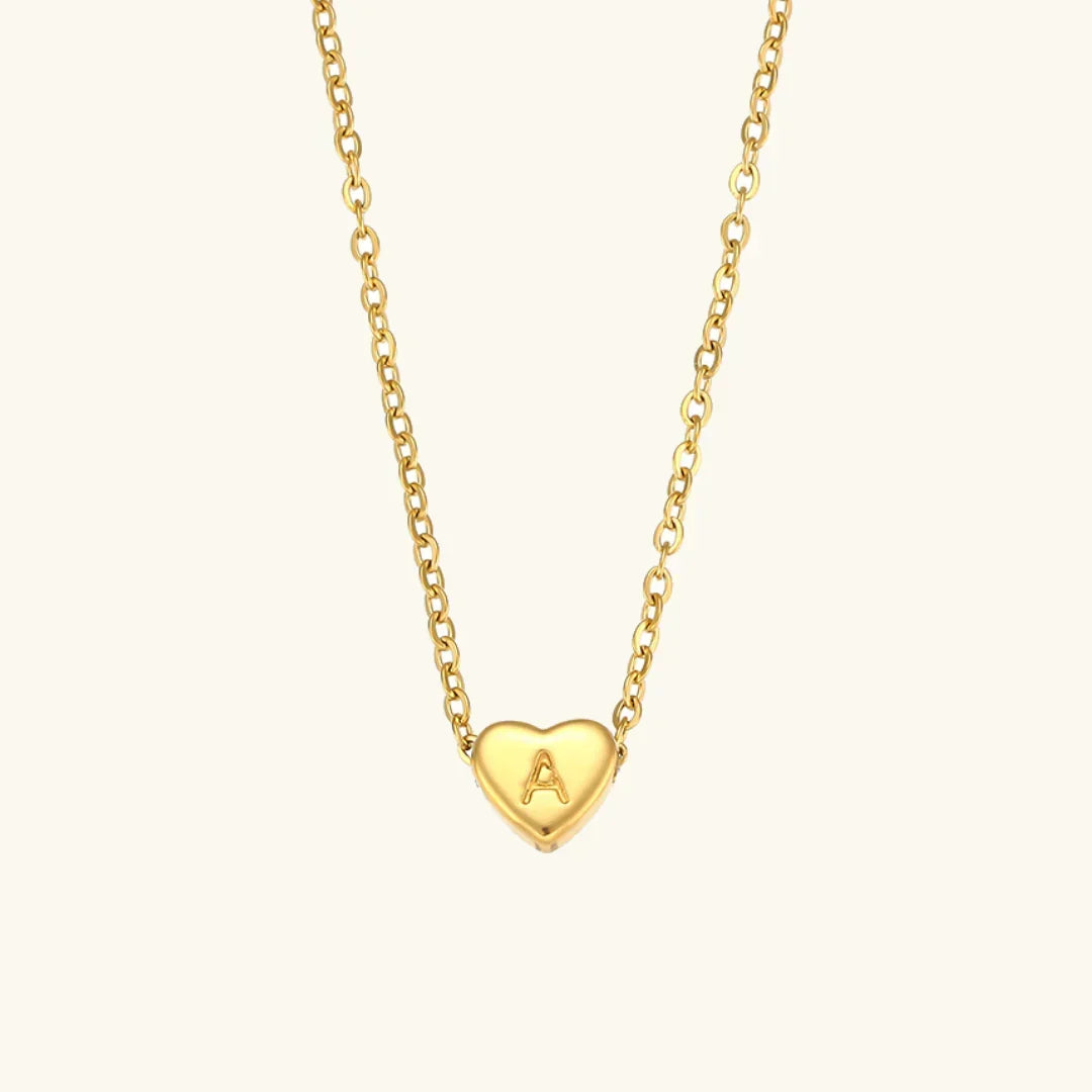 Heart Muse Initial Necklace Winsleyco