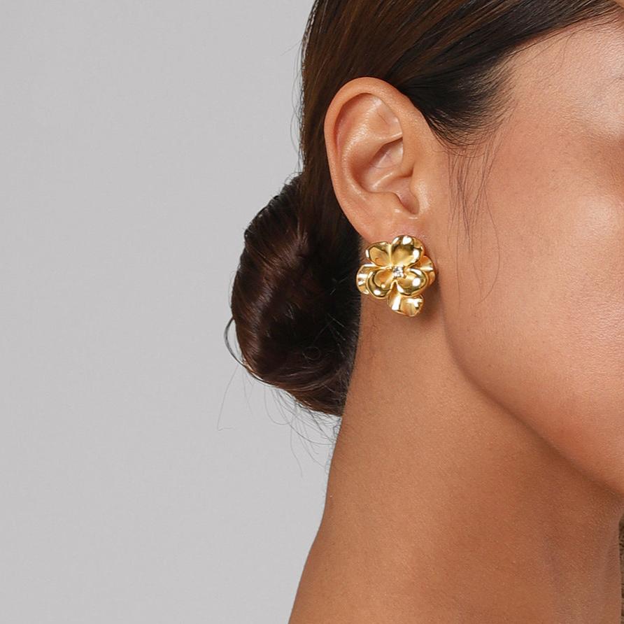 Amelia Floral Earrings Amsterdam Style