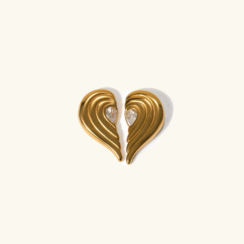 Brenda Heart Earrings Winsleyco