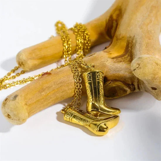 Cowgirl Boot Necklace Winsleyco