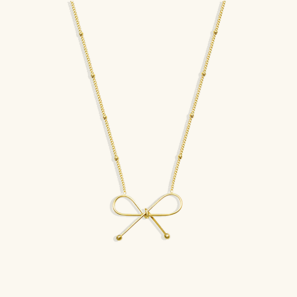 Dainty Bow Necklace Winsleyco