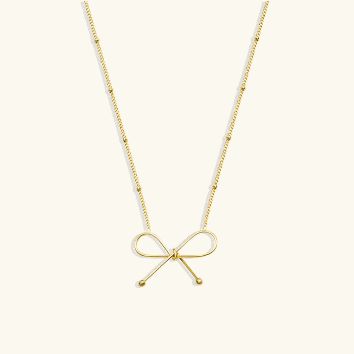 Dainty Bow Necklace Winsleyco