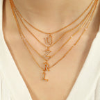 Dainty Letter Necklace Winsleyco