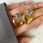 Heart Drop Earrings Amsterdam Style