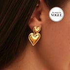 Heart Drop Earrings Amsterdam Style